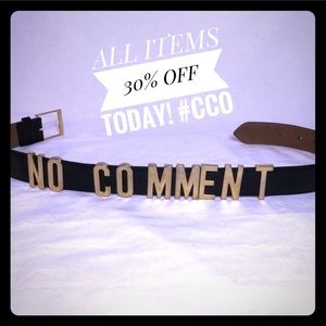 Vintage Moschino NO COMMENT Belt